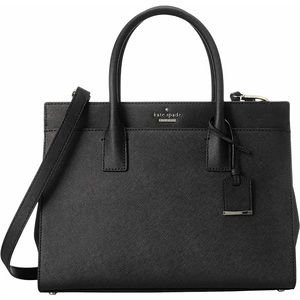Kate Spade Candace Leather Satchel Bag - Black
